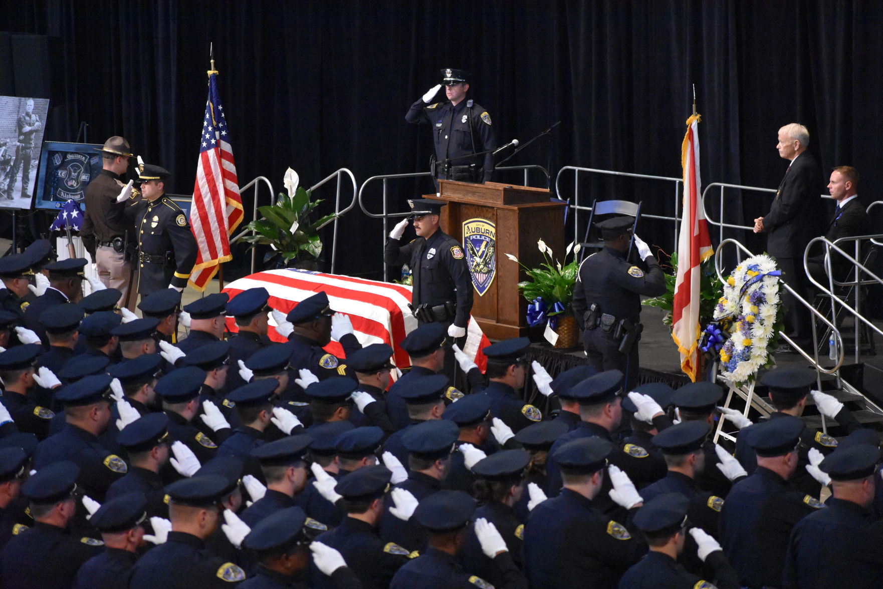 Funeral service for officer William Buechner
